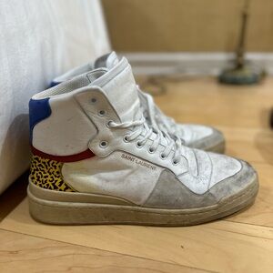 Saint Laurent - Men's SL/24 Mid Top Sneakers Size 44